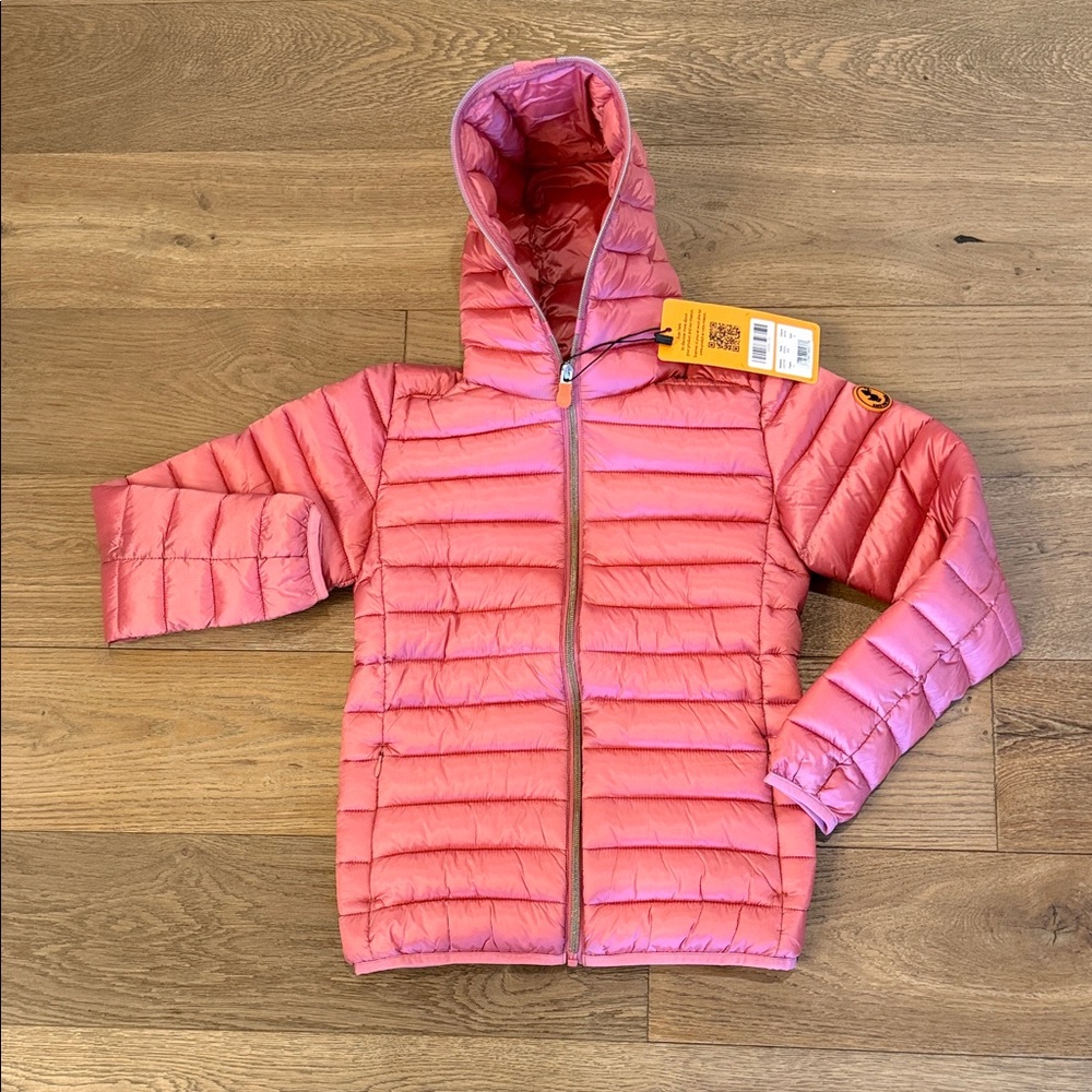 NWT - Save The Duck Puffer in Bloom Pink - 10 Youth